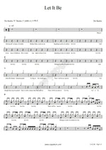 Let It Be The Beatles Full Drum Transcription / Drum Sheet Music COPYDRUM