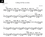 Calling All My Lovelies Bruno Mars Full Drum Transcription / Drum Sheet Music Drum Sheet MX