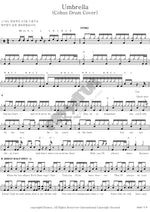 Umbrella (Cobus Drum Cover) Vanilla Sky Full Drum Transcription / Drum Sheet Music COPYDRUM