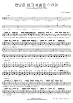 Meeting Is Easy, Parting Is Hard (Feat. Leellamarz) (Prod. TOIL) (만남은 쉽고 이별은 어려워 (Feat. Leellamarz) (Prod. TOIL)) Basick (베이식) Full Drum Transcription / Drum Sheet Music COPYDRUM