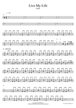 Live My Life aespa Full Drum Transcription / Drum Sheet Music COPYDRUM
