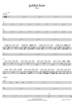 golden hour JVKE Full Drum Transcription / Drum Sheet Music COPYDRUM