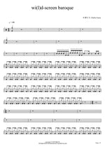Daiba Nana Wi(L)d screen Baroque Full Drum Transcription / Drum Sheet Music COPYDRUM