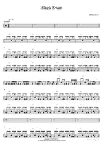 Black Swan BTS (Bangtan Sonyeondan) (방탄소년단) Full Drum Transcription / Drum Sheet Music COPYDRUM