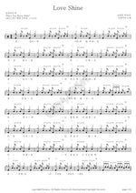 Love Shine (Love Shine) The Black Skirts (검정치마) Full Drum Transcription / Drum Sheet Music COPYDRUM