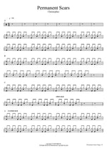 Permanent Scars Christopher Full Drum Transcription / Drum Sheet Music COPYDRUM