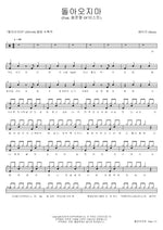 돌아오지마 헤이즈 (Heize) Full Drum Transcription / Drum Sheet Music COPYDRUM