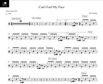 Can't Feel My Face The Weeknd Full Drum Transcription / Drum Sheet Music Drum Sheet MX
