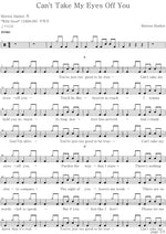 Can't Take My Eyes Off You Morten Harket Full Drum Transcription / Drum Sheet Music COPYDRUM
