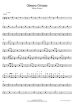 Gimme Gimme Johnny Stimson Full Drum Transcription / Drum Sheet Music COPYDRUM