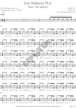 Luv Sickness Part 2 (Feat. The Quiett) (Luv Sickness Part 2 (Feat. 더 콰이엇)) Mad Clown (매드 클라운) Full Drum Transcription / Drum Sheet Music COPYDRUM