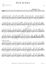 An Unbloomed Flower (못다 핀 꽃 한송이) Maya (마야) Full Drum Transcription / Drum Sheet Music COPYDRUM