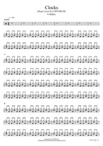 Clocks (Drum Cover) Coldplay Full Drum Transcription / Drum Sheet Music COPYDRUM