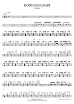 GOOD FEELiNGS Coldplay Full Drum Transcription / Drum Sheet Music COPYDRUM