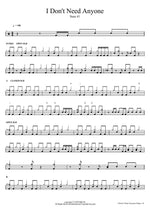 I Don't Need Anyone Sum 41 Full Drum Transcription / Drum Sheet Music COPYDRUM