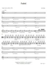 Faded Alan Walker Full Drum Transcription / Drum Sheet Music COPYDRUM