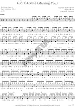Because It’s Not You (Missing You) (니가 아니라서 (Missing You)) Teen Top (틴탑) Full Drum Transcription / Drum Sheet Music COPYDRUM