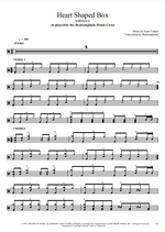 Heart Shaped Box Nirvana Full Drum Transcription / Drum Sheet Music Realsongbook