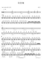 I'm Sorry (미안해) Juliet (줄리엣) Full Drum Transcription / Drum Sheet Music COPYDRUM