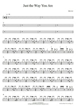 Just the Way You Are Billy Joel Full Drum Transcription / Drum Sheet Music COPYDRUM