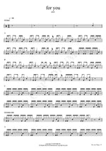For You Azu Full Drum Transcription / Drum Sheet Music COPYDRUM