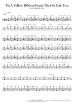 Tie A Yellow Ribbon Round The Ole Oak Tree Tony Orlando & Dawn Full Drum Transcription / Drum Sheet Music COPYDRUM