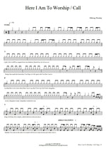 Here I Am to Worship / Call (Live) Hillsong Worship Full Drum Transcription / Drum Sheet Music COPYDRUM