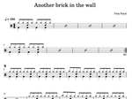 Another Brick in the Wall Pink Floyd Full Drum Transcription / Drum Sheet Music Dharvish PK