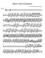 Amor Clandestino Maná Full Drum Transcription / Drum Sheet Music Carlos Dias Aidos