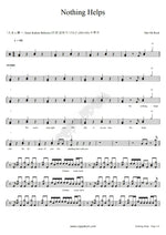 Nothing Helps One Ok Rock (ワンオクロック) Full Drum Transcription / Drum Sheet Music COPYDRUM