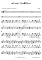 Adventure of a Lifetime Coldplay Full Drum Transcription / Drum Sheet Music COPYDRUM
