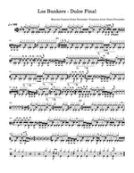 Dulce Final Los Bunkers Full Drum Transcription / Drum Sheet Music Carlos Dias Aidos