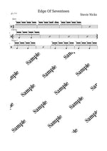 Edge of Seventeen Stevie Nicks Full Drum Transcription / Drum Sheet Music KiwiDrums