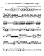 El Día En Que Dejaste De Fingir Los Bunkers Full Drum Transcription / Drum Sheet Music Carlos Dias Aidos