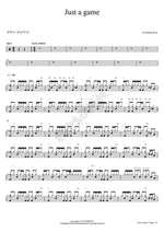 Just a Game Lowland Jazz (ローランドジャズ) Full Drum Transcription / Drum Sheet Music COPYDRUM
