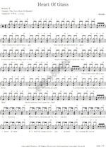 Heart of Glass Blondie Full Drum Transcription / Drum Sheet Music COPYDRUM