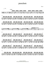 Parachute John K Full Drum Transcription / Drum Sheet Music COPYDRUM