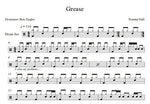 Grease (from "Grease") Frankie Valli Full Drum Transcription / Drum Sheet Music Franki Bio