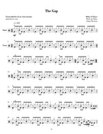 The Gap Birds of Tokyo Full Drum Transcription / Drum Sheet Music Jaslow Drum Sheets
