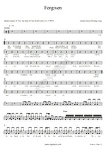 Forgiven (Live) (feat. Brian Johnson) Bethel Music Full Drum Transcription / Drum Sheet Music COPYDRUM