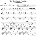 I'm Not Okay (I Promise) My Chemical Romance Full Drum Transcription / Drum Sheet Music Cyril Mayer