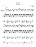 It's Time (Chapter Three) Saga Full Drum Transcription / Drum Sheet Music Jaslow Drum Sheets