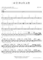 My One and Only Wish (내 단 하나의 소원) Blue Dragon (블루드래곤) Full Drum Transcription / Drum Sheet Music COPYDRUM