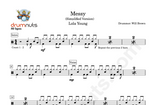 Messy Lola Young Simplified Drum Transcription / Drum Sheet Music Drumnuts