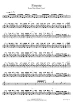 Finesse (Drum Cover by J Rod Sullivan) Bruno Mars Full Drum Transcription / Drum Sheet Music COPYDRUM