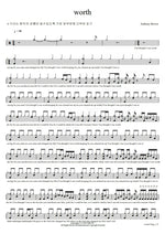 Worth Anthony Brown & Group Therapy Full Drum Transcription / Drum Sheet Music COPYDRUM