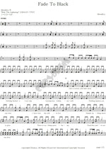 Fade to Black Metallica Full Drum Transcription / Drum Sheet Music COPYDRUM