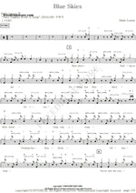 Blue Skies Halie Loren Full Drum Transcription / Drum Sheet Music COPYDRUM