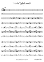 Life in Technicolor ii Coldplay Full Drum Transcription / Drum Sheet Music COPYDRUM