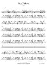 Face to Face Ruel Full Drum Transcription / Drum Sheet Music COPYDRUM